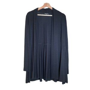 NWOT Eileen Fisher Black Drape Open Cardigan
